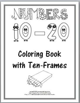 Coloring fun ten frames activities printables coloring book