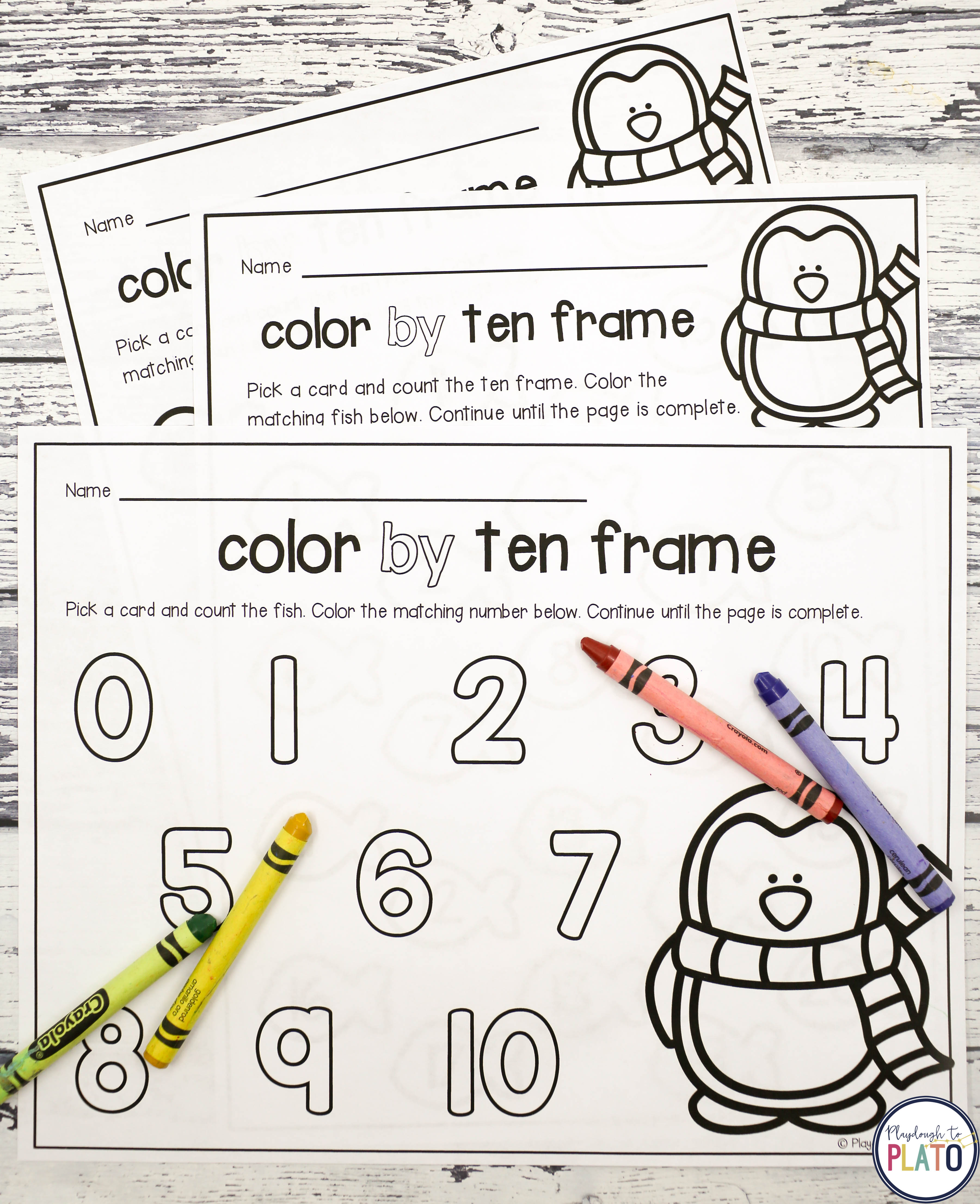 Color by ten frame