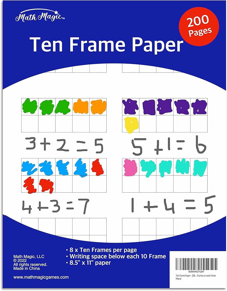 Ten frame paper ten