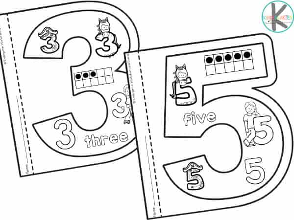 Free number coloring pages