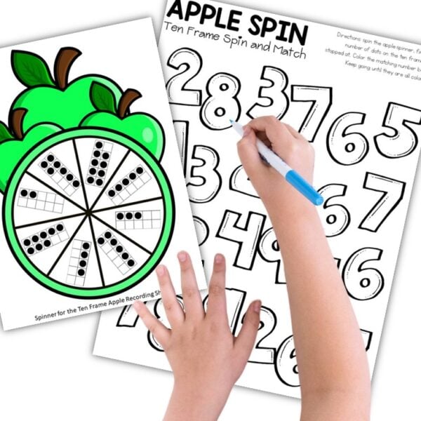 Ð free printable apple counting activity for kindergarten