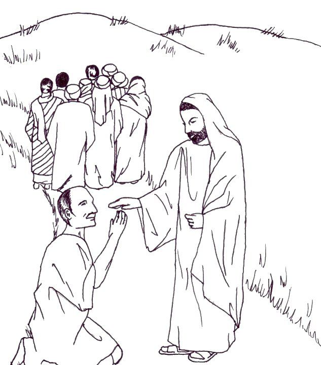 Pin by ernie n jenny jones on jesus heals the ten lepers sunday school coloring pages jesus heals coloring pages