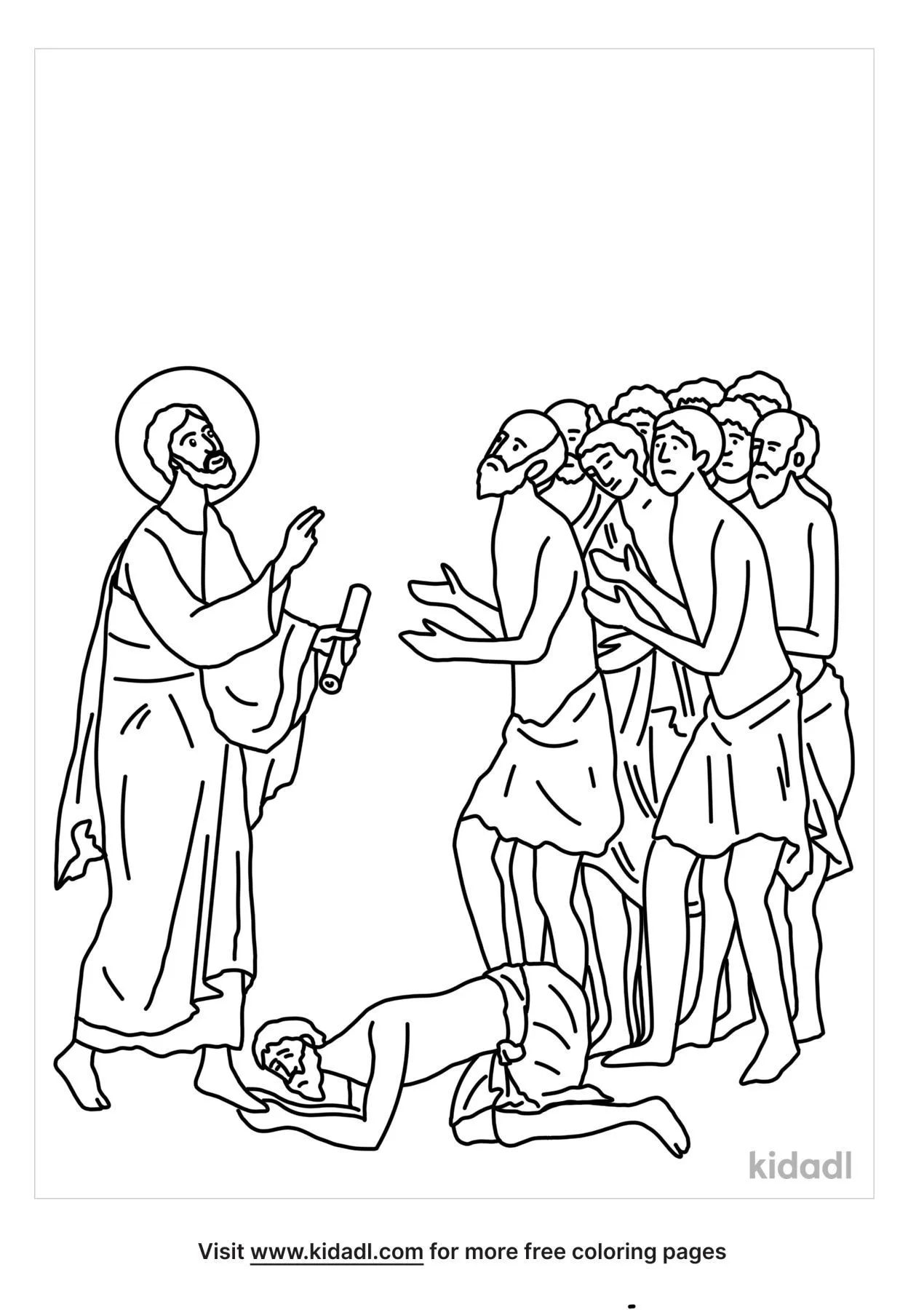 Free ten lepers lds coloring page coloring page printables