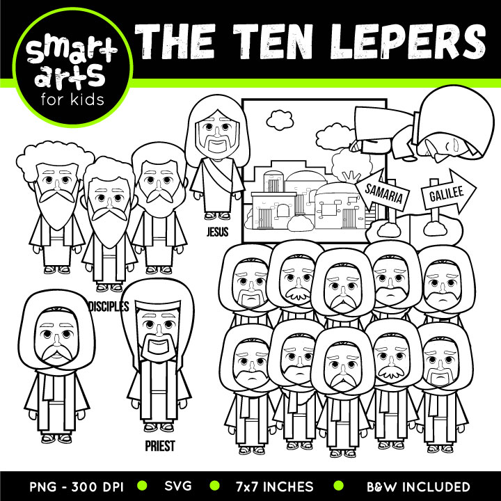The lepers clip art