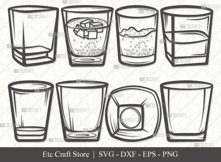 Shot glass outline svg alcohol glass svg shot glass glass svg cutting files