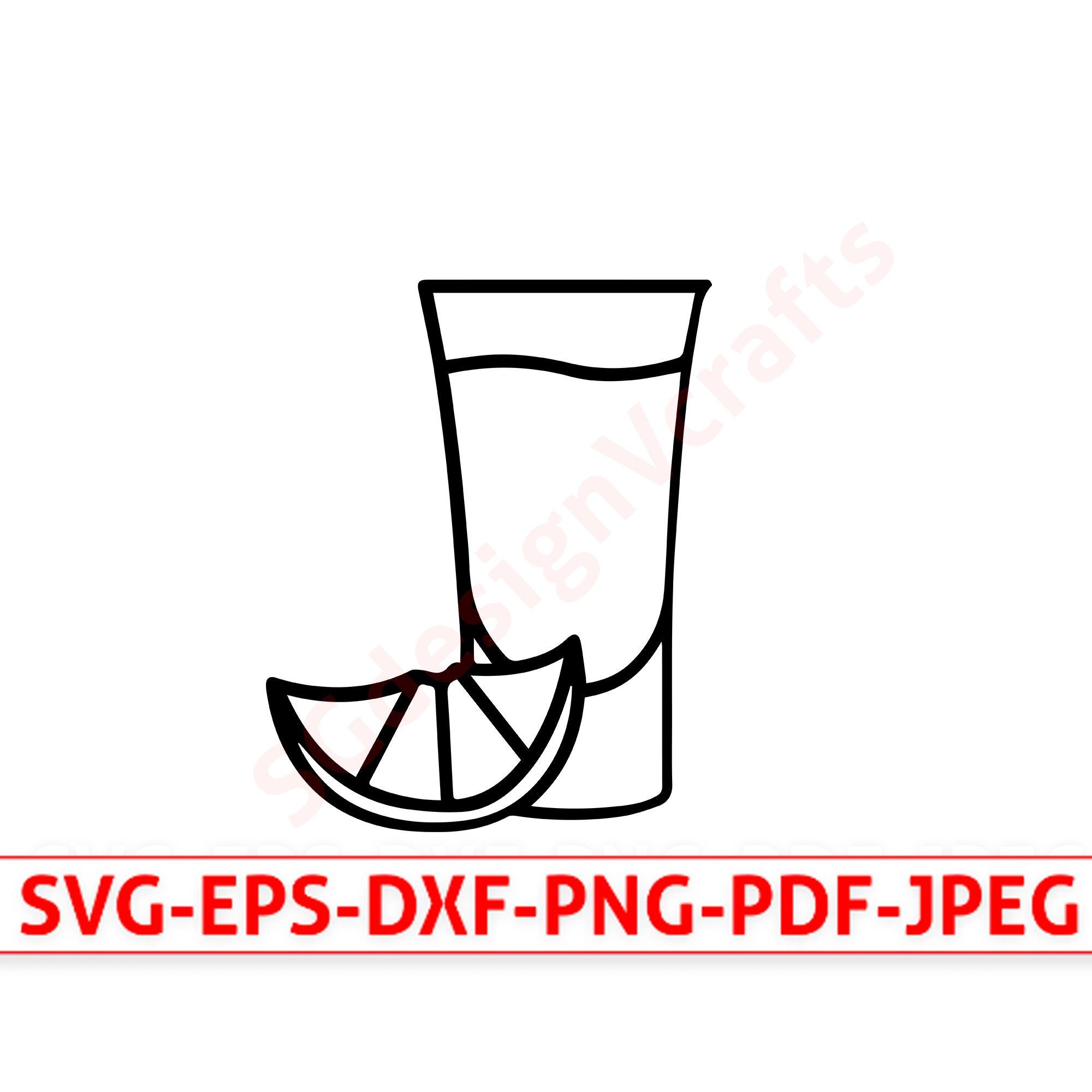 Alcohol svg tequila glass outline svg file tequila glass