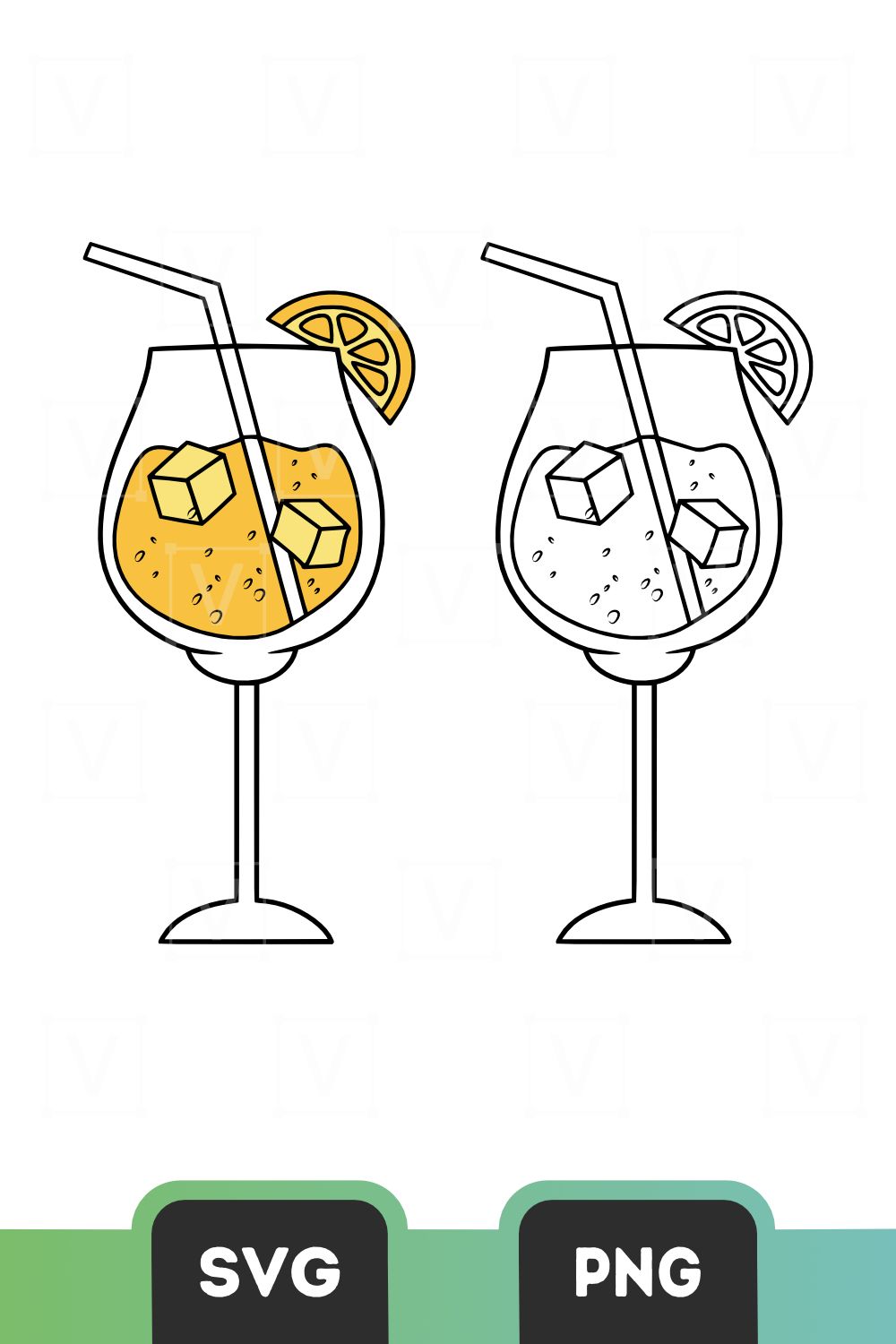 Drink in wine glass svg clipart layered outlined vectors