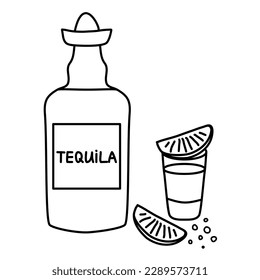 Tequila shot vector art graphics