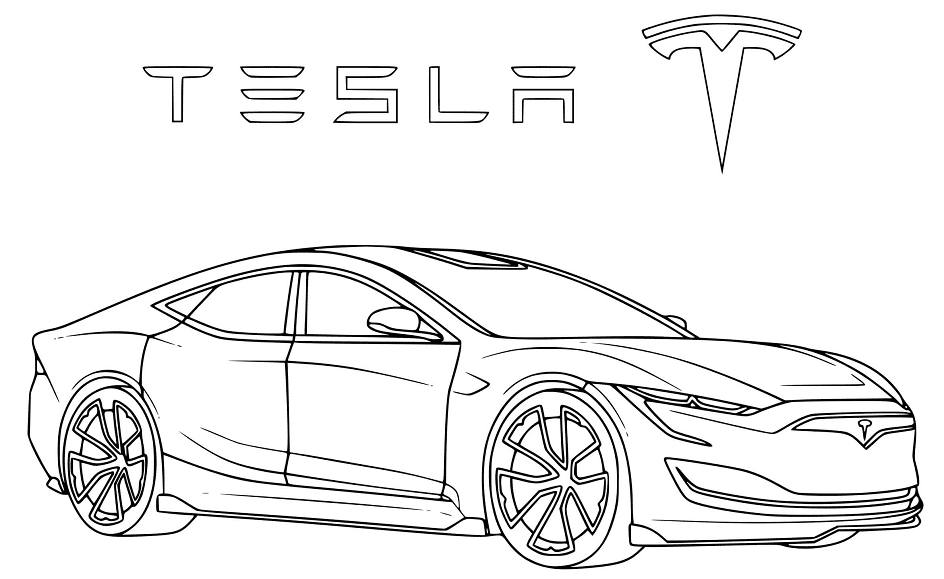 Tesla coloring pages