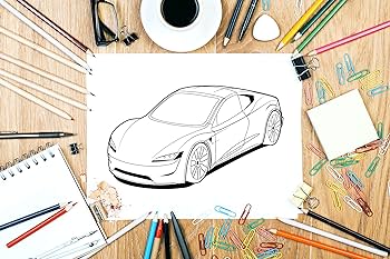 Sports cars coloring book a collection of cool supercars relaxation coloring pages for kids adults boys and car lovers lance derrick books