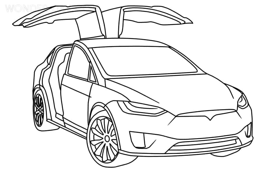 Tesla coloring pages