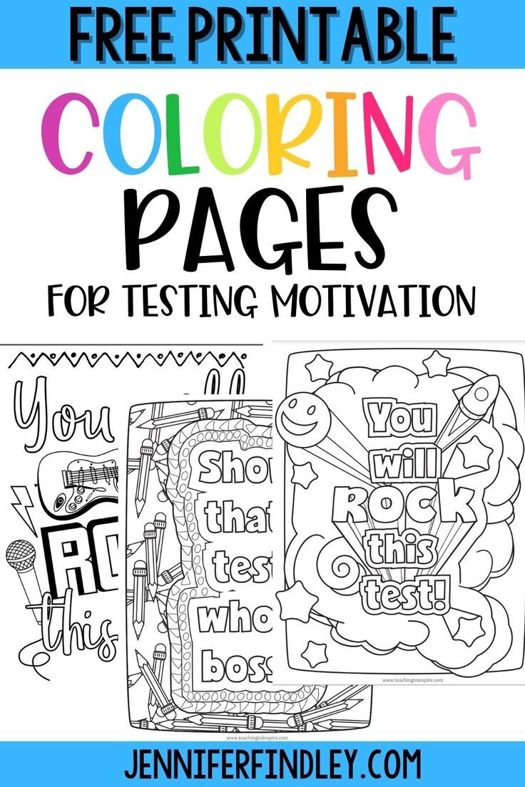 Test prep coloring pages motivational quotes for testing testing motivation student testing motivation testing encouragement