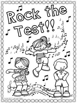 Test motivation coloring pages freebie by learning with the owl tpt