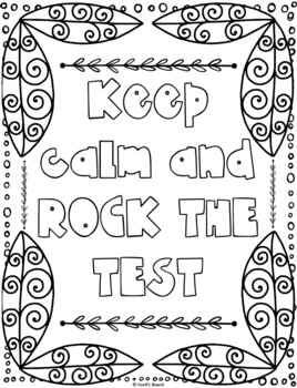 Testing motivation coloring pages testing coloring sheets test prep activity