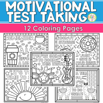 Testing motivation coloring pages testing coloring sheets test prep eve