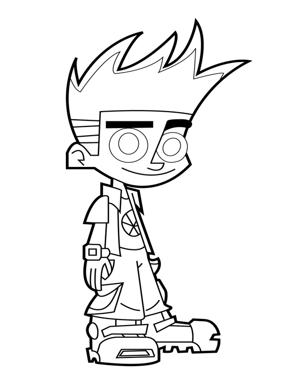 Johnny test coloring pages