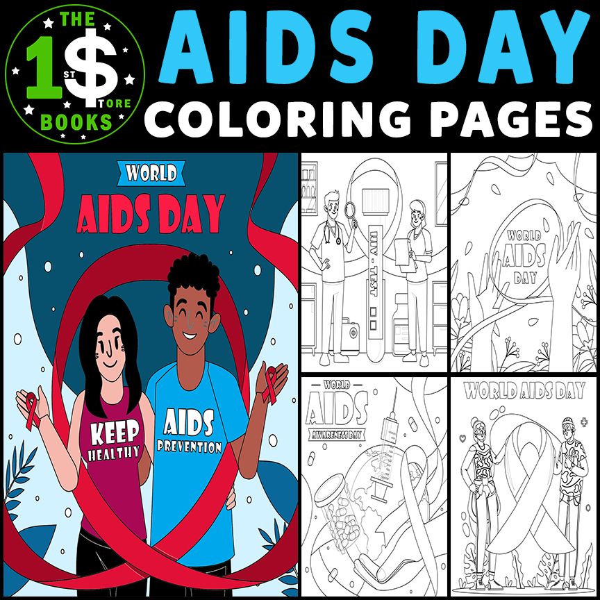 World aids day coloring pages december holiday coloring sheets made by teachers