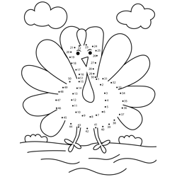 Thanksgiving connect the dots printable worksheets