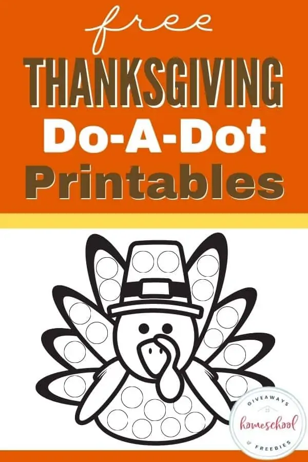 Free thanksgiving dot painting printables