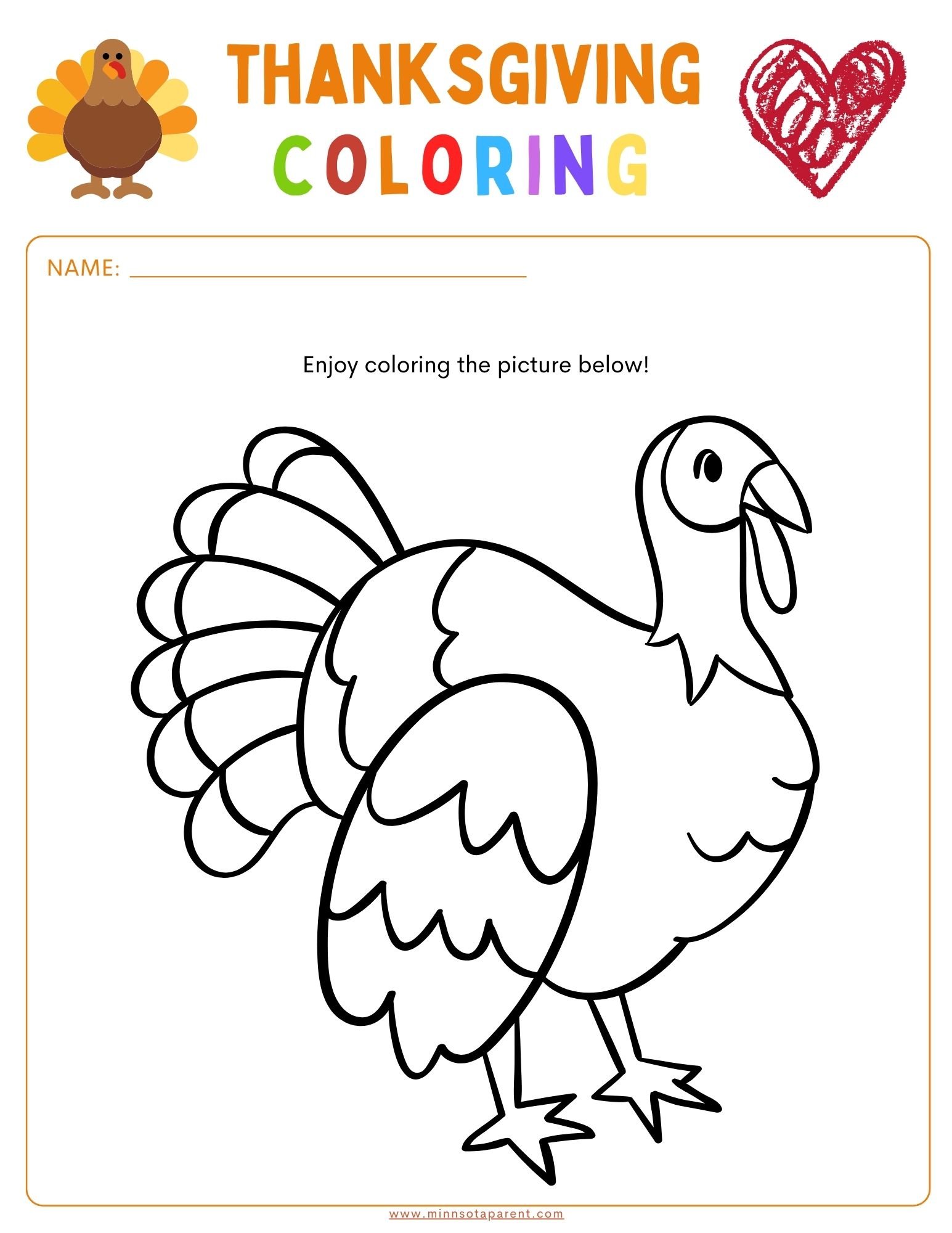 Thanksgiving printables and activity pages for kids