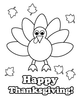 Turkey thanksgiving coloring pages easy fun cute pages by studio stephymoo
