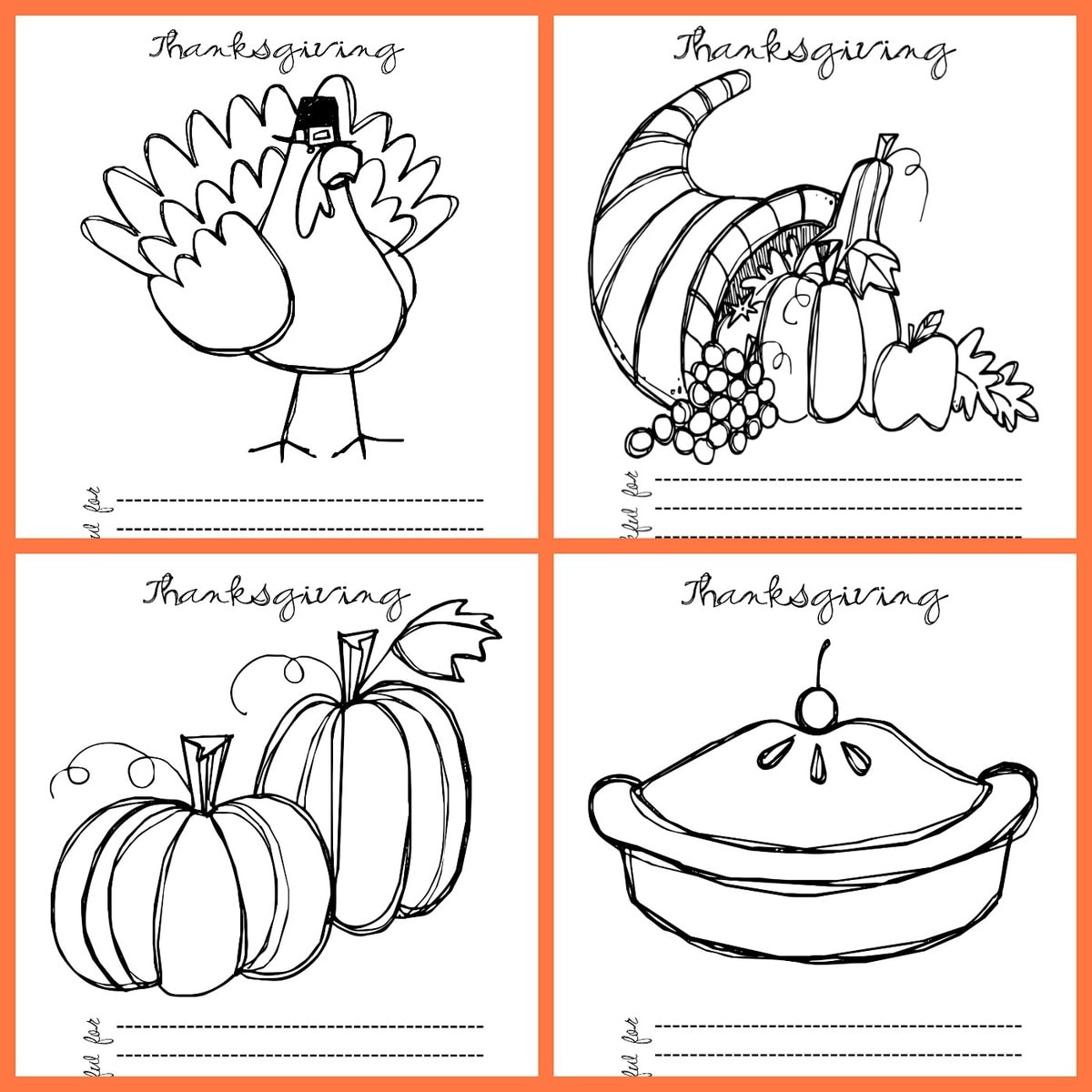 Free thanksgiving coloring pages lil luna