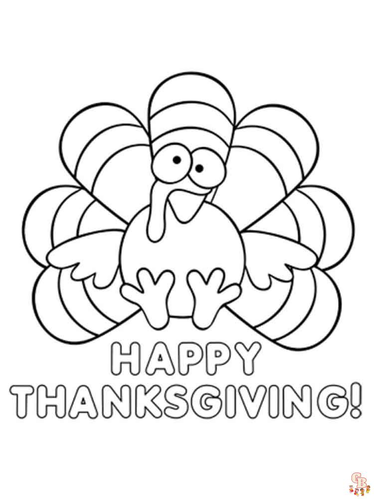 Thanksgiving coloring pages printable free and easy