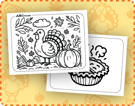 Thanksgiving easy coloring pages for toddlers preschoolers