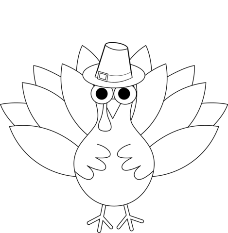 Thanksgiving turkey coloring page free printable coloring pages