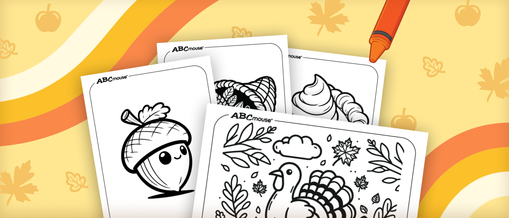 Thanksgiving easy coloring pages for toddlers preschoolers