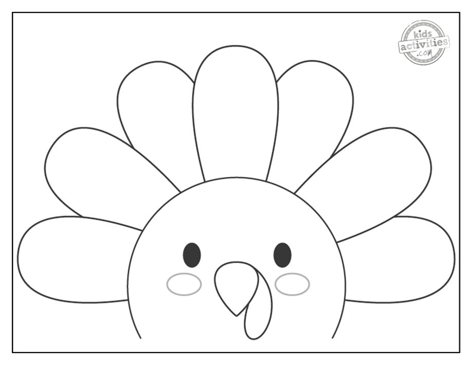 Super easy thanksgiving coloring sheets even toddlers can color kids activities blog