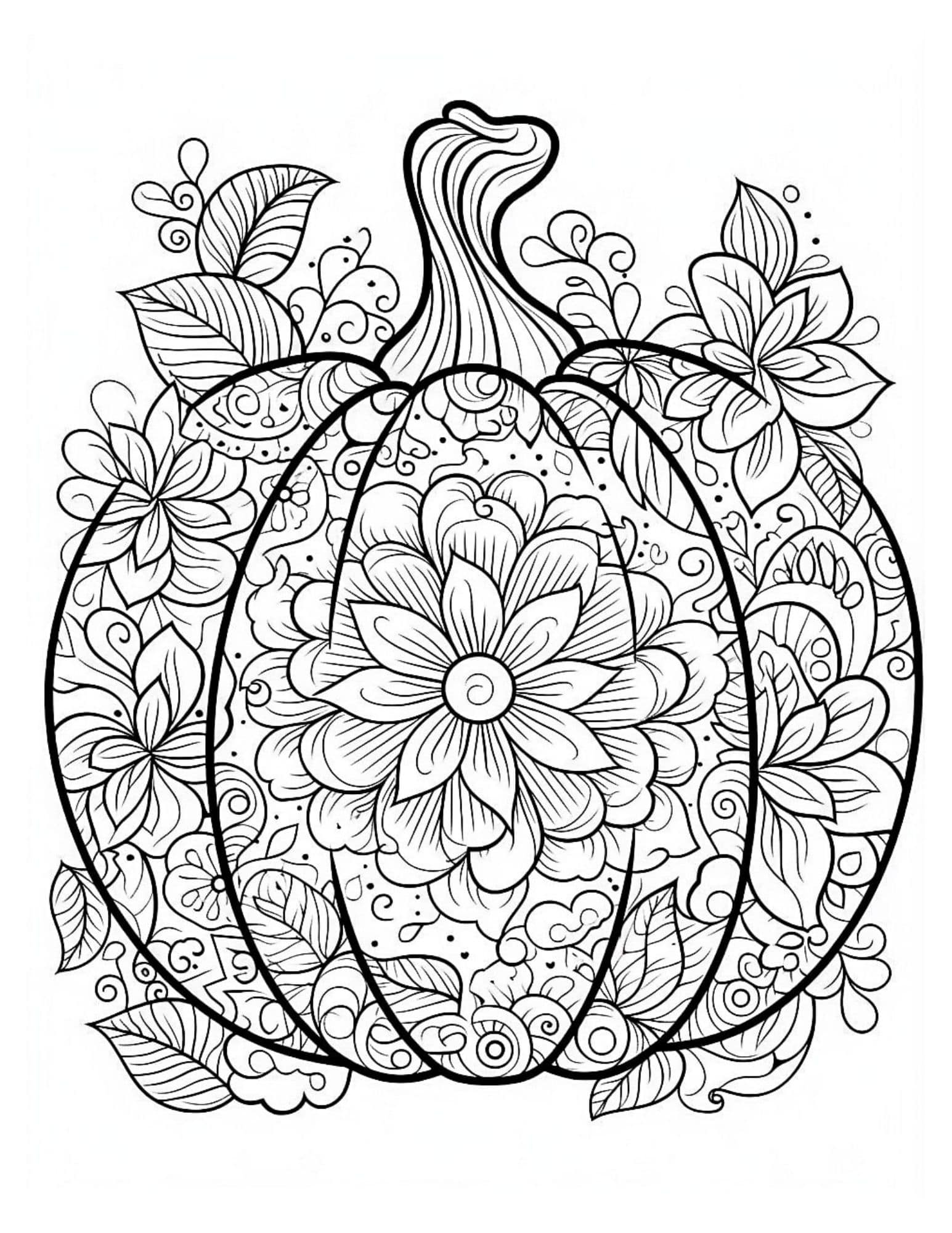 Thanksgiving coloring pages for kids and adults