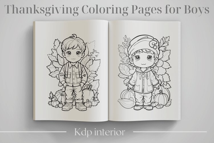 Thanksgiving coloring pages for boys