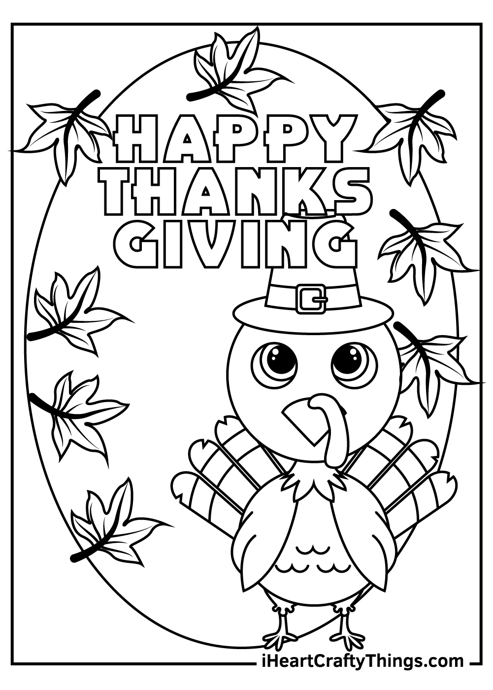 Thanksgiving turkey coloring pages free printables