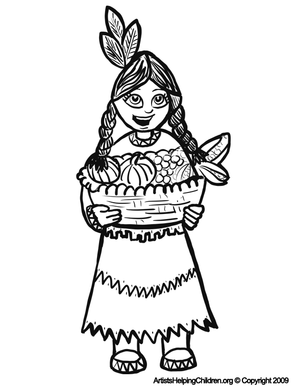 Thanksgiving indian girls coloring pages printouts turkey worksheets for kids free thanksgiving day coloring book printables coloring sheets pictures for children to celebrate thanksgiving