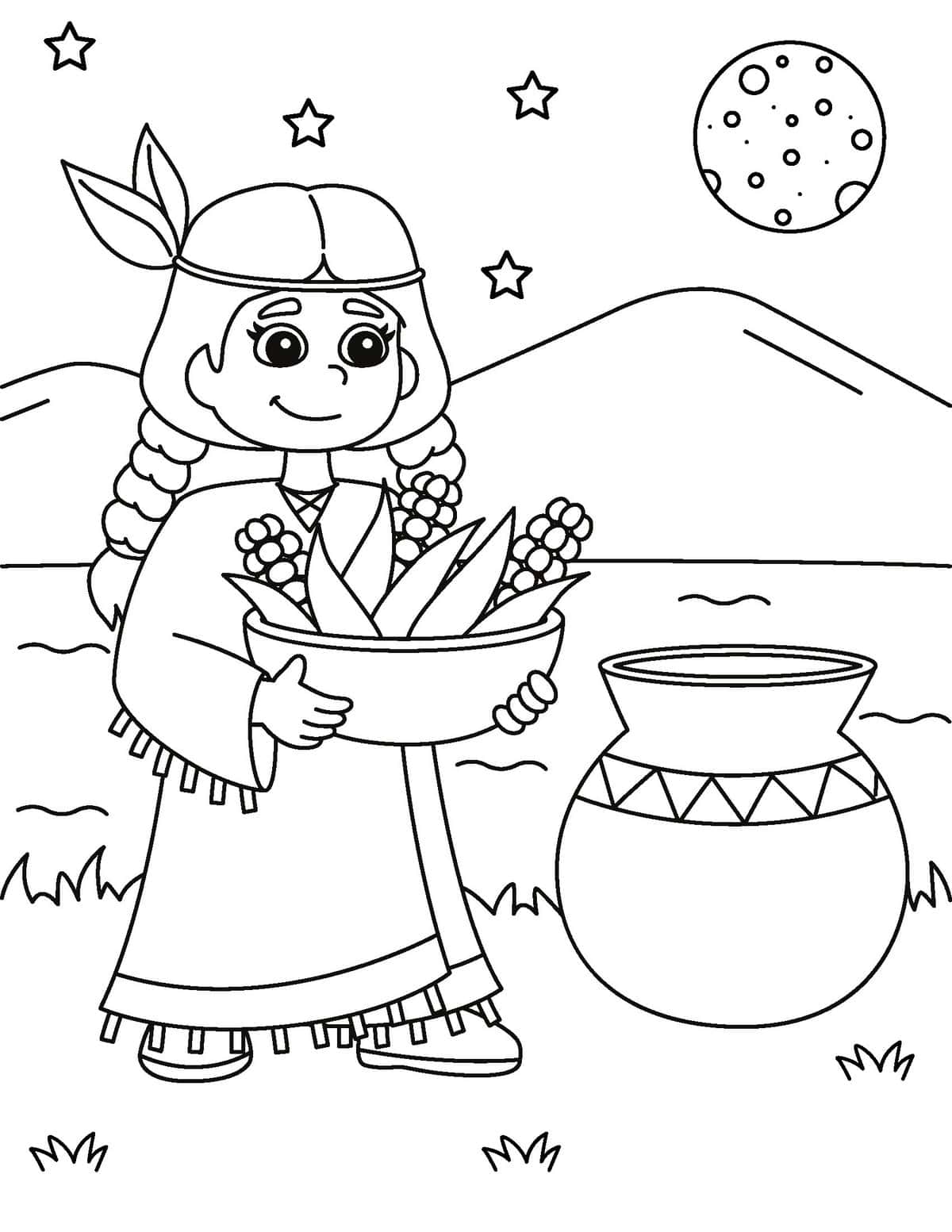 Free thanksgiving coloring pages for kids and adults