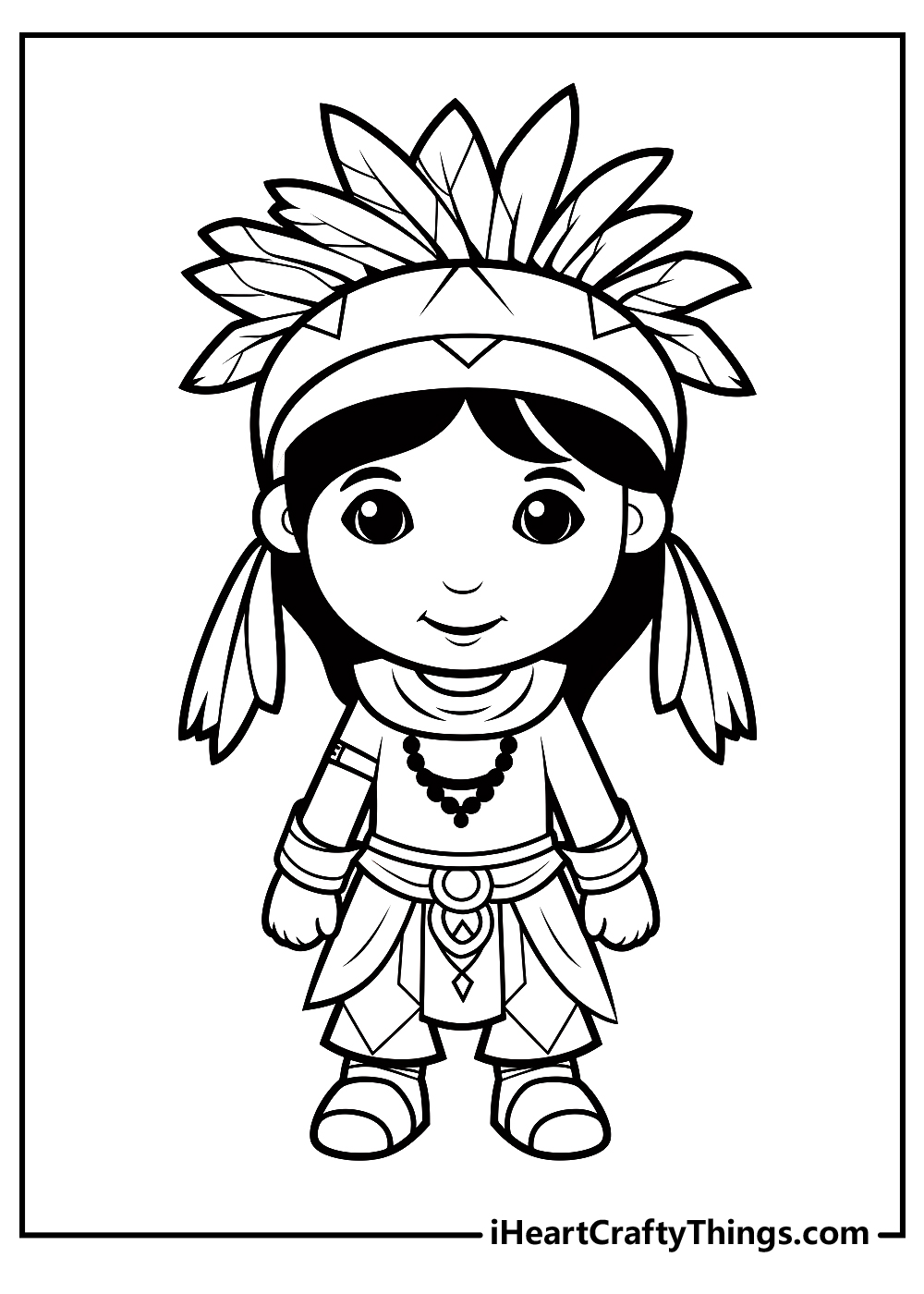 Native american coloring pages free printables