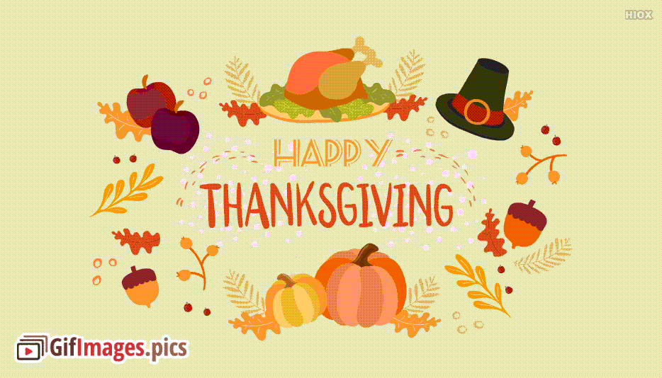 Happy thanksgiving day animated gif pictures images