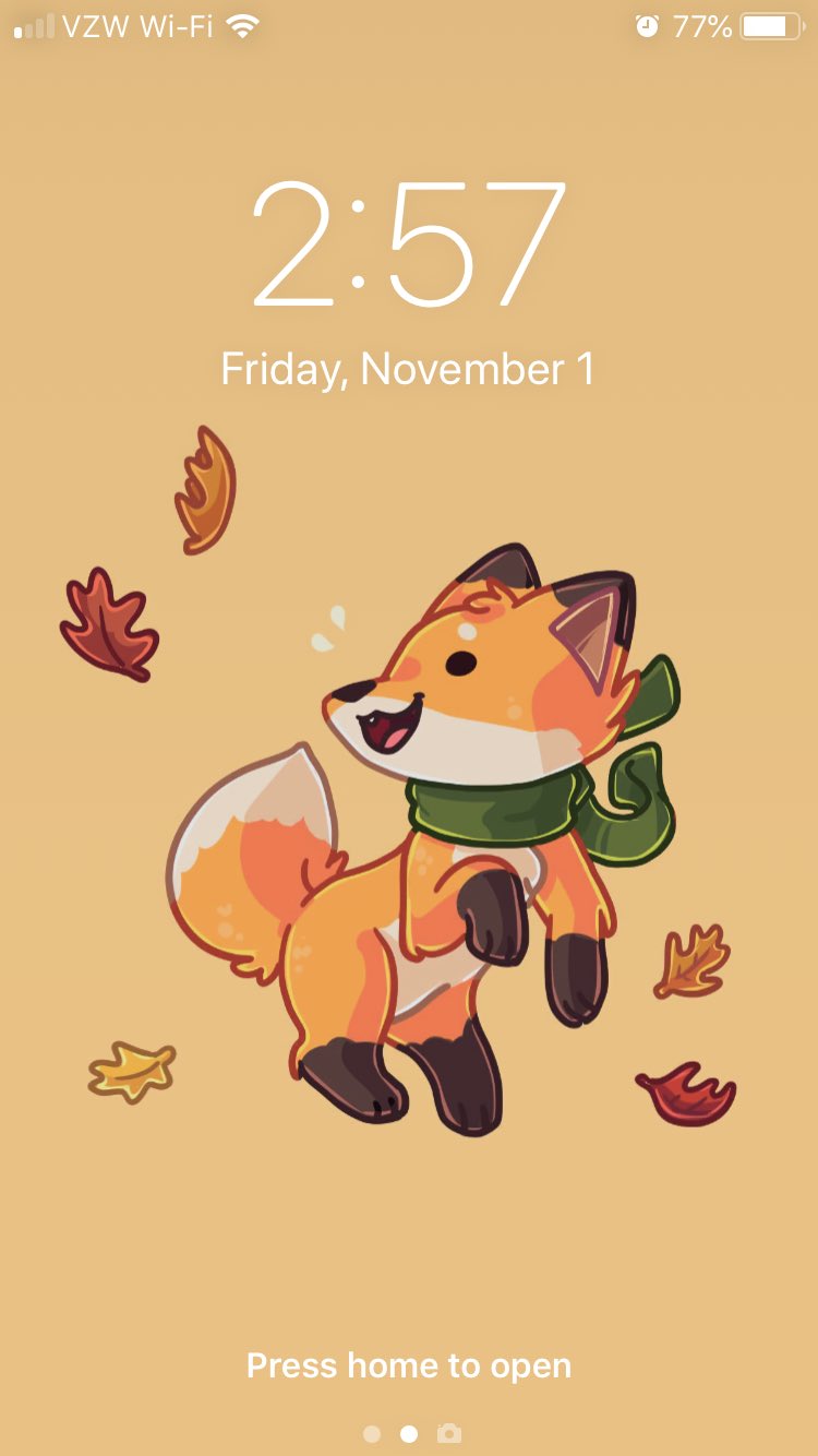 Psan on happy november made a new phone screen and pfp feel free to use the fox for your own wallpaper also gotta be honest im not a huge fan of