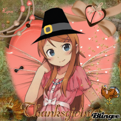 Happy thanksgiving anime style picture