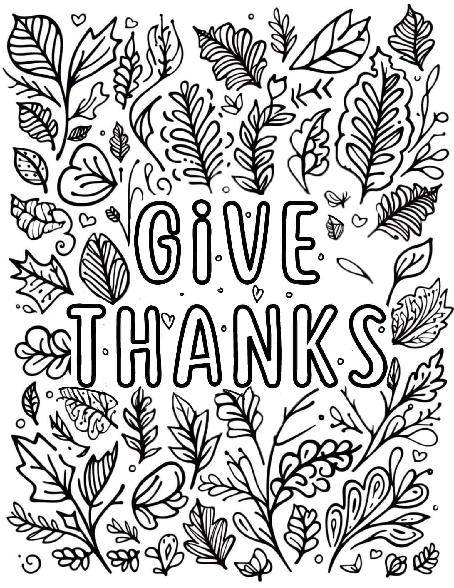 Thanksgiving coloring pages for kids and adults