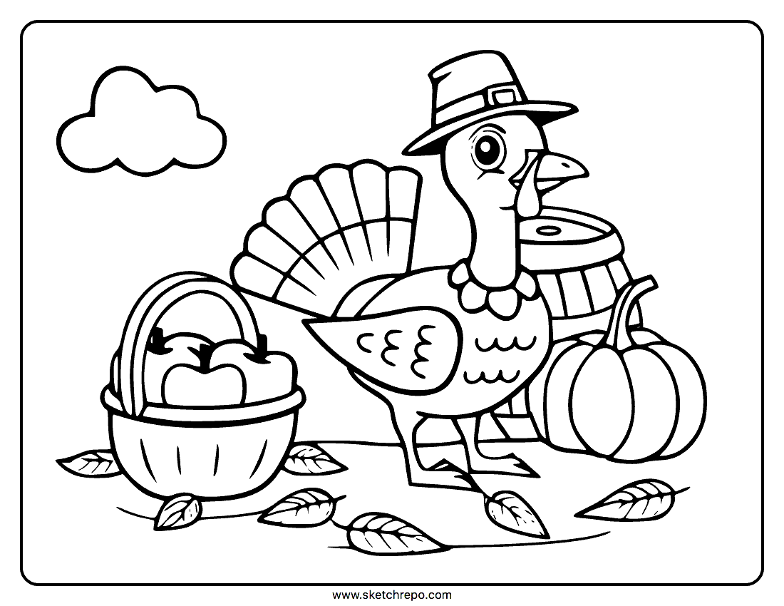 Thanksgiving coloring sheet