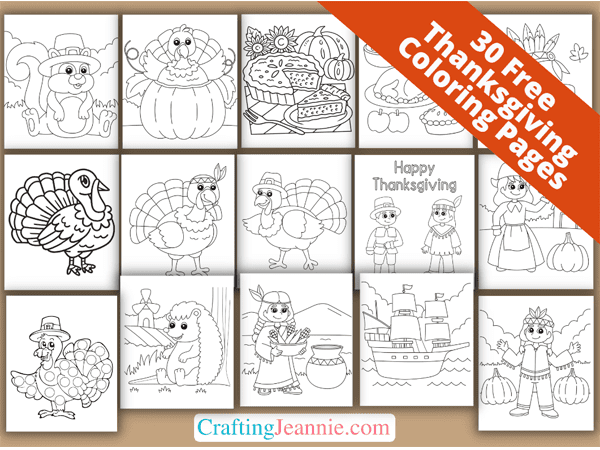 Free thanksgiving coloring pages