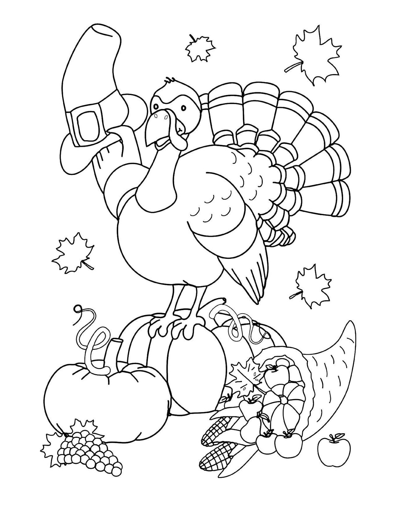 Thanksgiving coloring pages by coloringpageswk on