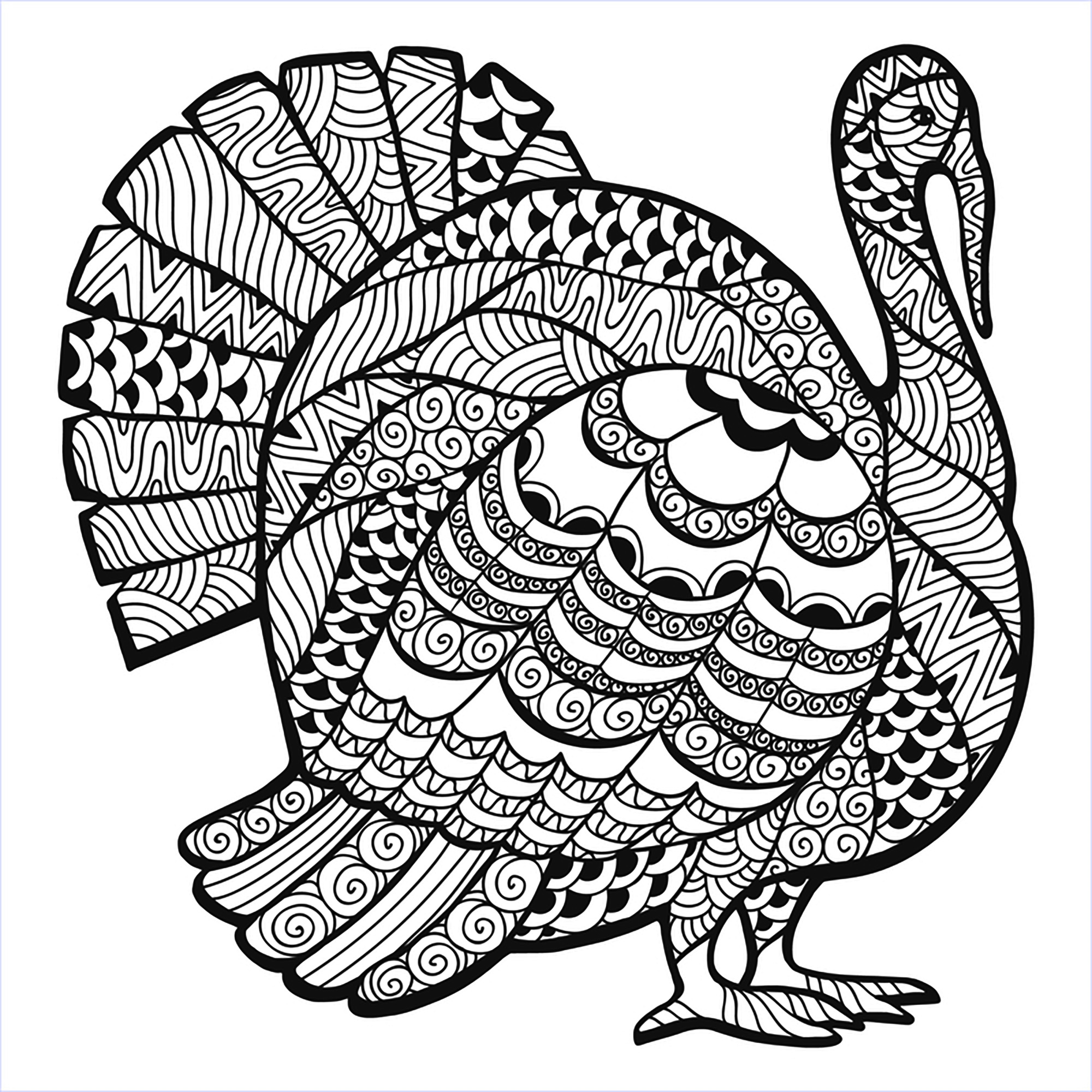 Free thanksgiving coloring pages for adults kids
