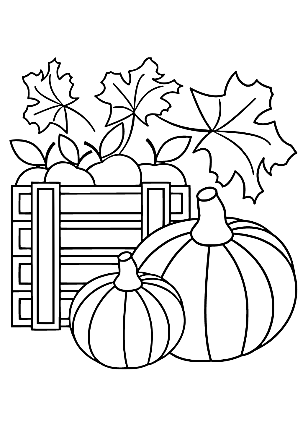 Free printable thanksgiving pumpkin coloring page for adults and kids