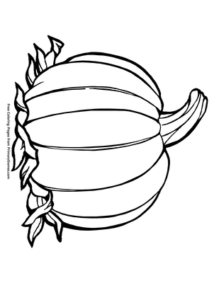 Pumpkin coloring page â free printable pdf from