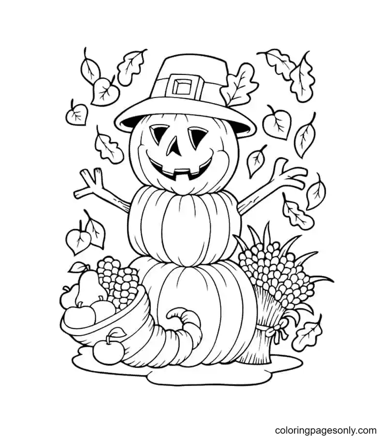 Thanksgiving coloring pages printable for free download