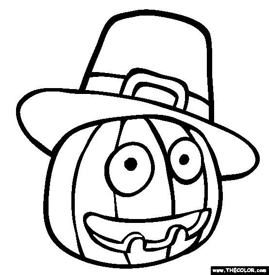 Thanksgiving online coloring pages