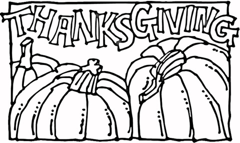 Thanksgiving pumpkins coloring page free printable coloring pages